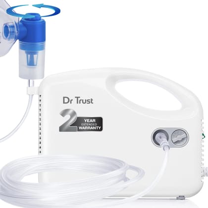 Dr Trust USA Bestest Handyneb Compressor Nebulizer Machine For Kids and Adults for Cold, Cough, Congestion, Allergies, and Respiratory Ailments 401WB