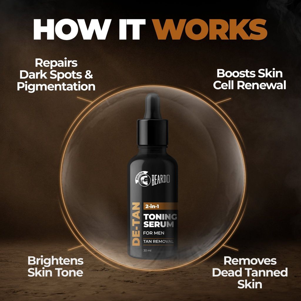 Beardo De-Tan 2 in 1 Toning Serum