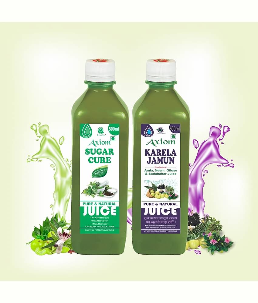 Axiom Sugar Cure 500Ml + Karela Jamun 500Ml Liquid 2 Ml