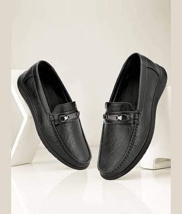Buxton Black Men's Slip on Shoes