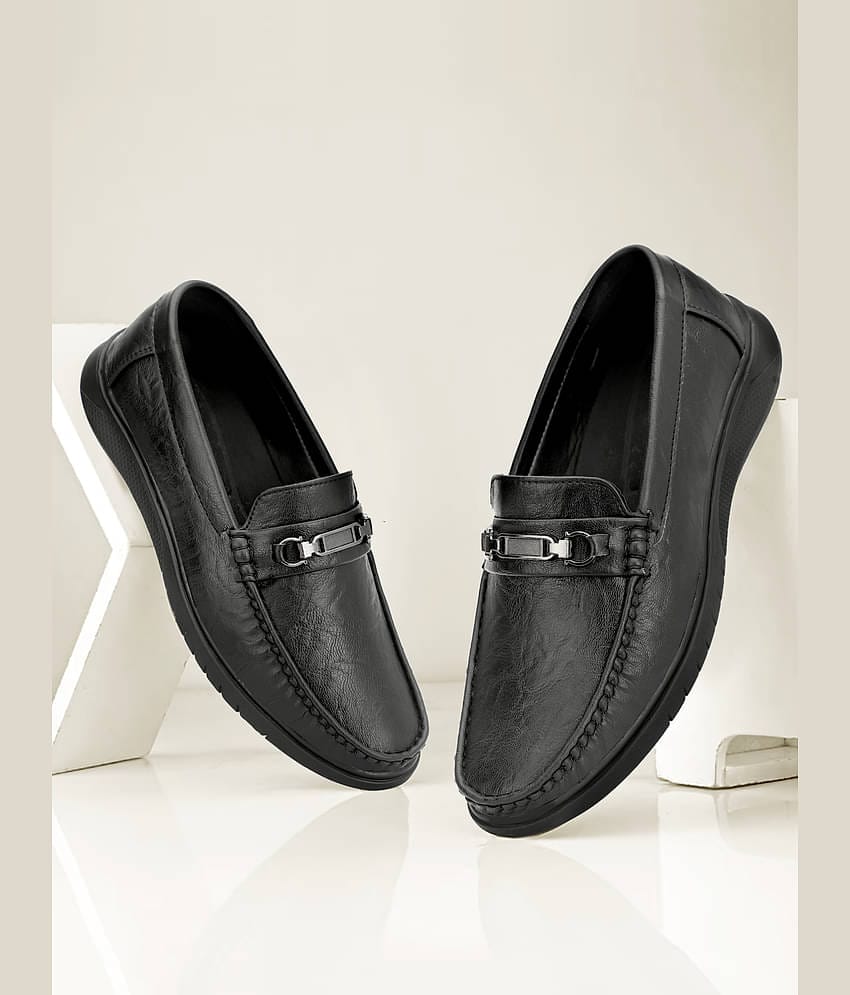 Buxton Black Men's Slip on Shoes