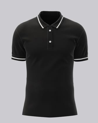 Black with strip | Classic Polo-black / X-small