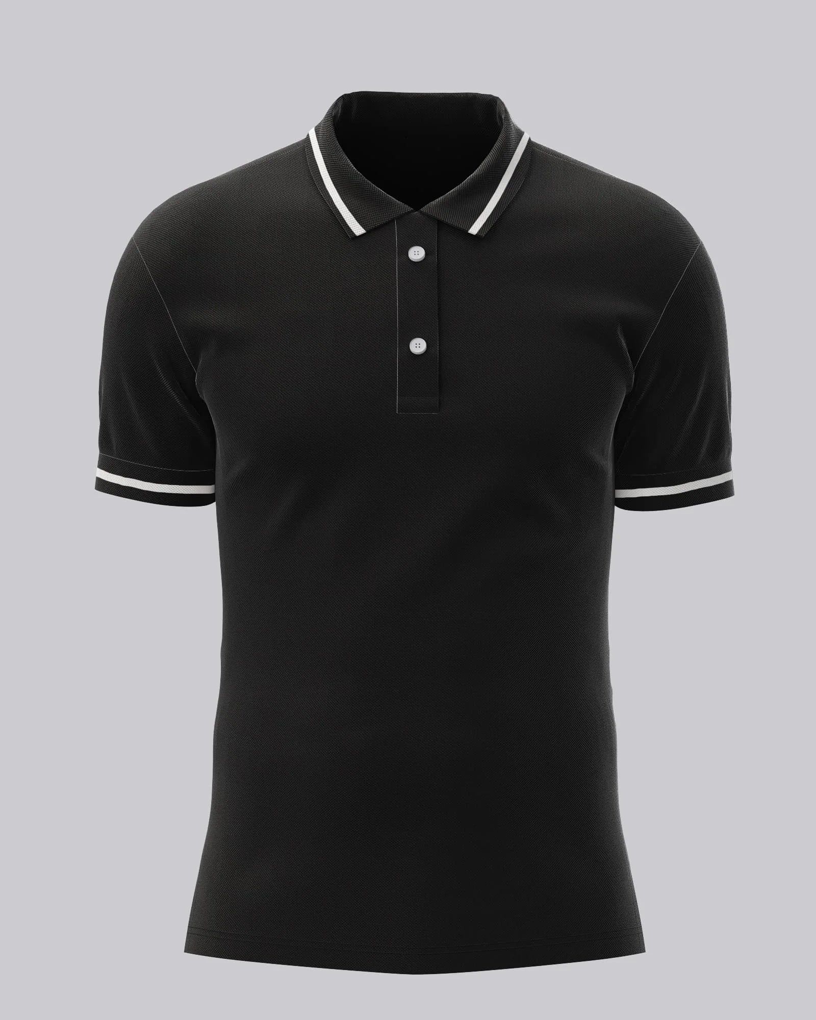 Black with strip | Classic Polo-black / X-small