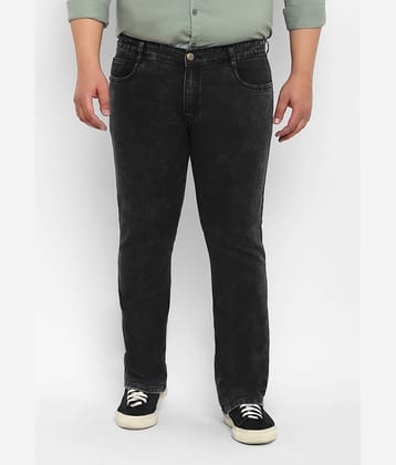 Urbano Plus Regular Fit Bootcut Men's Jeans - Black ( Pack of 1 )