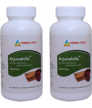 Herbal Hills Arjunahills - 120 (Pack of 2) Capsule 500 Mg