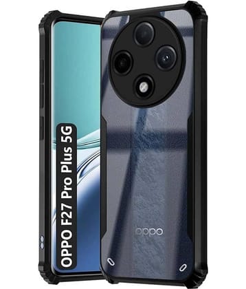 Case Vault Covers Shock Proof Case Compatible For Polycarbonate Oppo F27 Pro Plus 5G ( Pack of 1 )