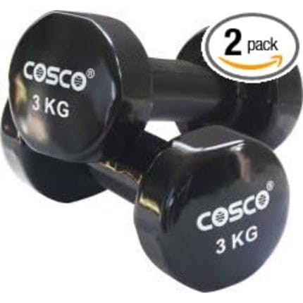 Cosco Pair of 3kg Dumbbell  Vinyl