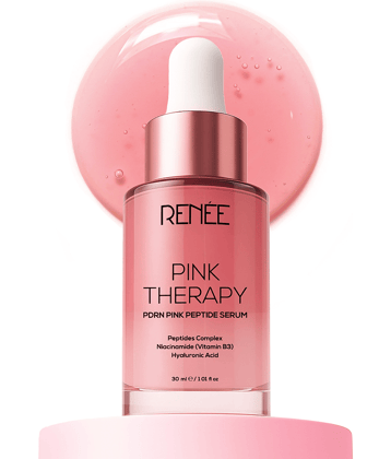 RENEE Pink Therapy PDRN Peptide Serum 30ml, Hydrates & Boosts Collagen, Evens Tone, Hyaluronic Acid & Niacinamide, Lightweight & Quick-Absorbing