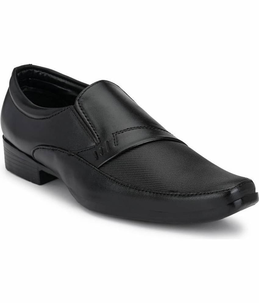 Sir Corbett - Black Men's Slip On Formal Shoes
