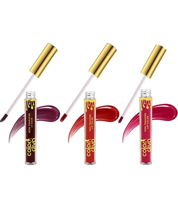Color Diva Non Transfer Matte Liquid Lipstick LL501-101-102-105 Multi 6 mL