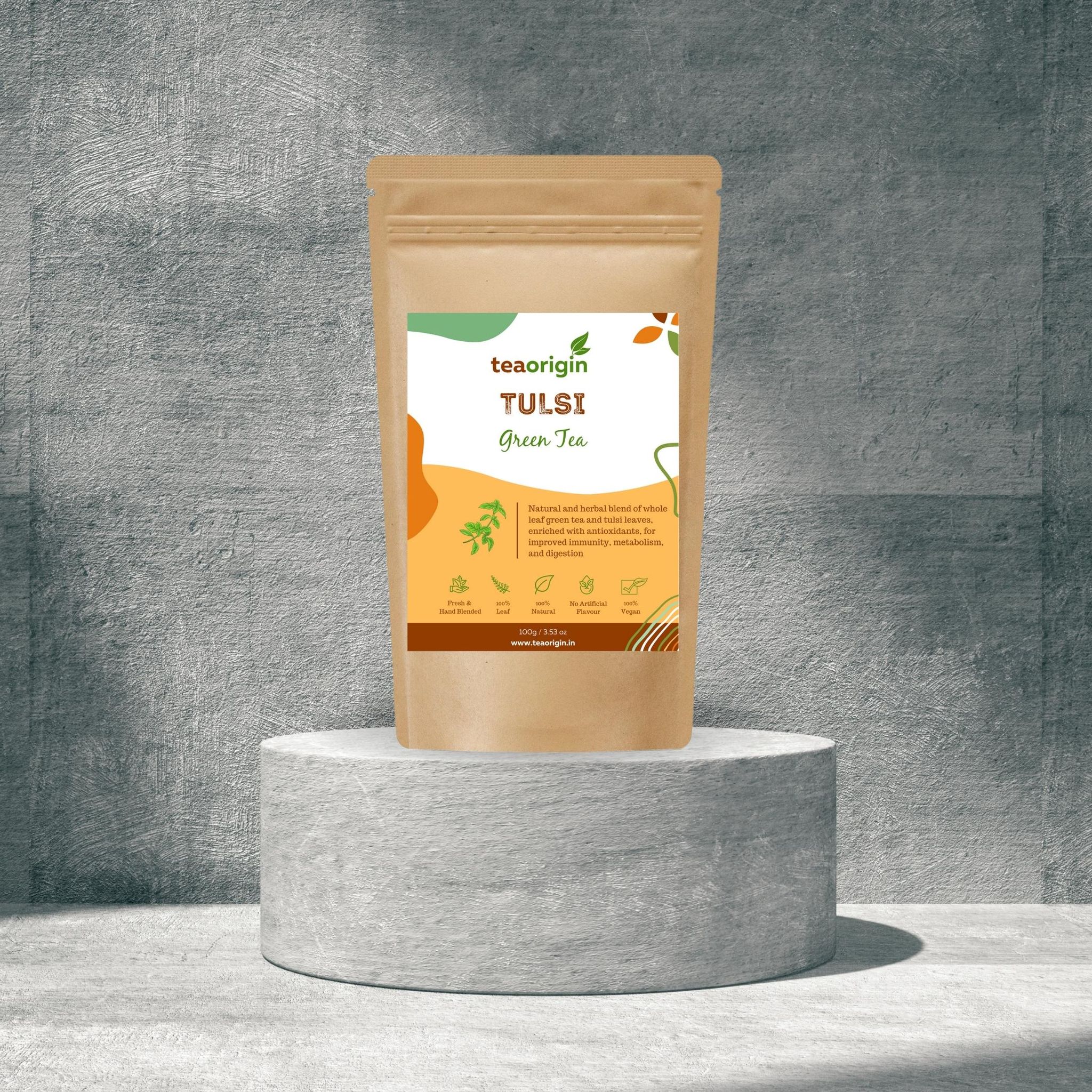 Tea Origin Tulsi Green Tea-100g