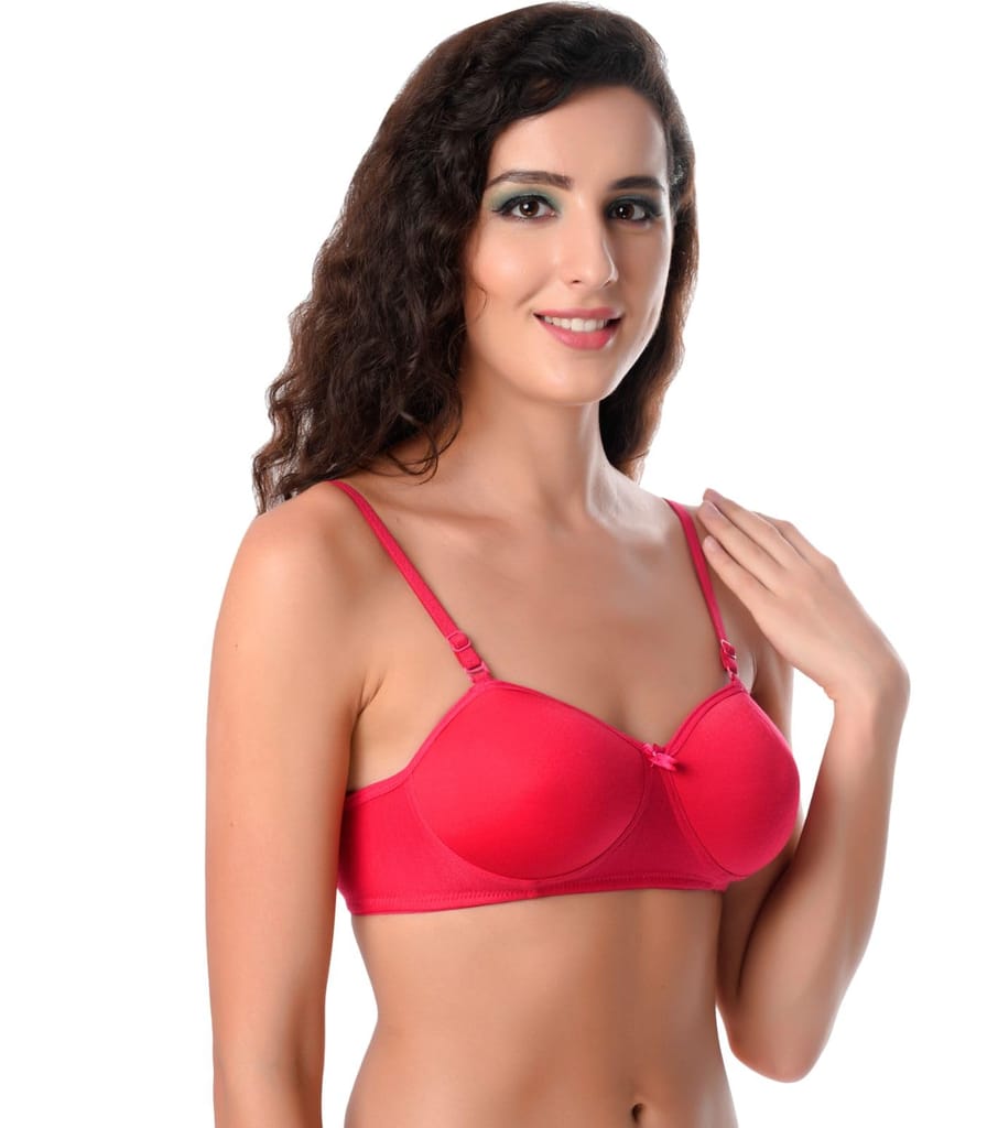 ADORNSTAR Women's Cotton Light Padded Full Coverage Bra