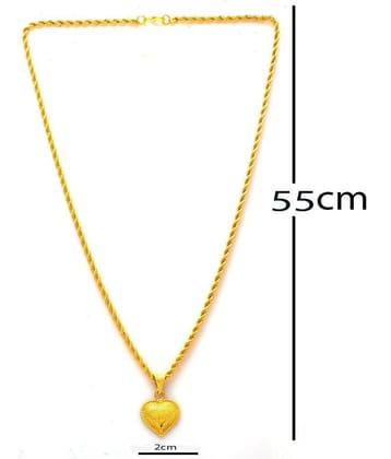Jewar Mandi New Design Gold Plated Locket/Pendant with Rope/Rassi Chain Daily use for Men, Women & Girls, Boys