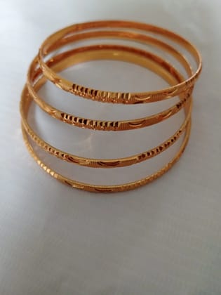 Elegant Silver Bangles Set