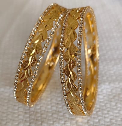 Gilded Beauty Gold Plated Bangles