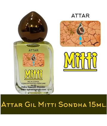 INDRA SUGANDH BHANDAR Attar For Men|Women|Pujan Shahi Mitti Pure and Original Patrichor Perfume 24 Hours Long Lasting Fragrance 15ml Rollon Cubic Fancy Pack