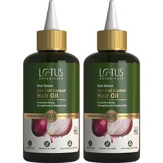 Lotus Botanicals Red Onion Hair Fall Controlx Hair Oil  200Ml ( Pack Of 2 ) Hair Oil (400 Ml)