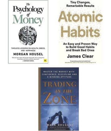(Best Combo ) Psychology of money + Atomic habit + Trending Zone ( paperback )