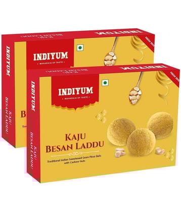 Indiyum Kaju Besan Ladoo 800 gm Pack of 2
