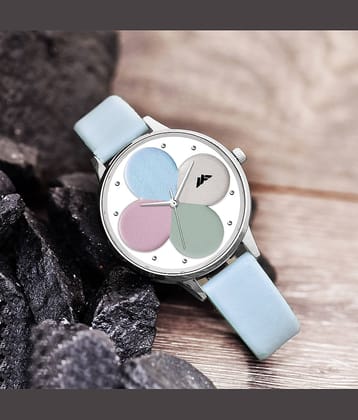 Trex Blue PU Analog Womens Watch