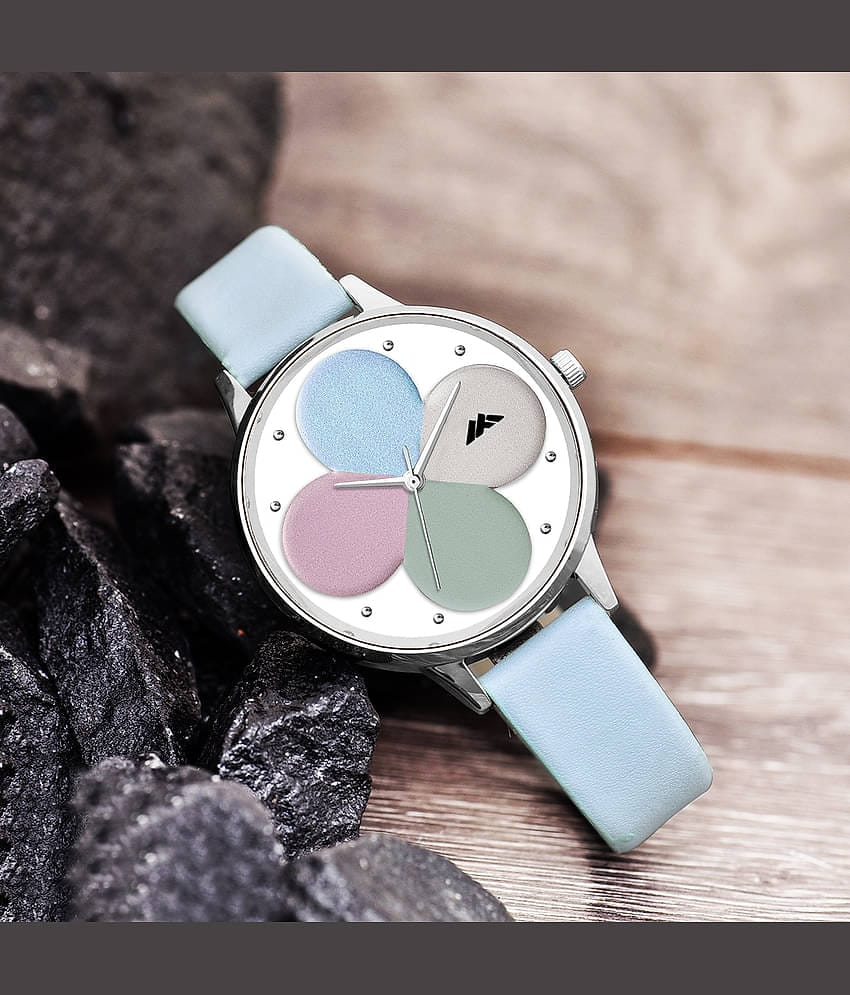 Trex Blue PU Analog Womens Watch