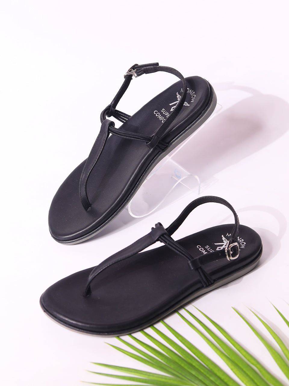 Karina Black Flats-Blue / 39