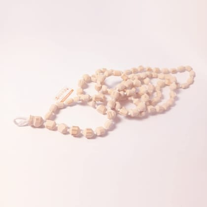 MAYAPURI Tulsi Japa Mala 108 + 1 Beads Original for Daily Mantra Jaap and Meditation, Wooden Knotted Jap Mala, Chanting Beads Size; Small to Big, Mala Length: 64 inches (Pack of 1)