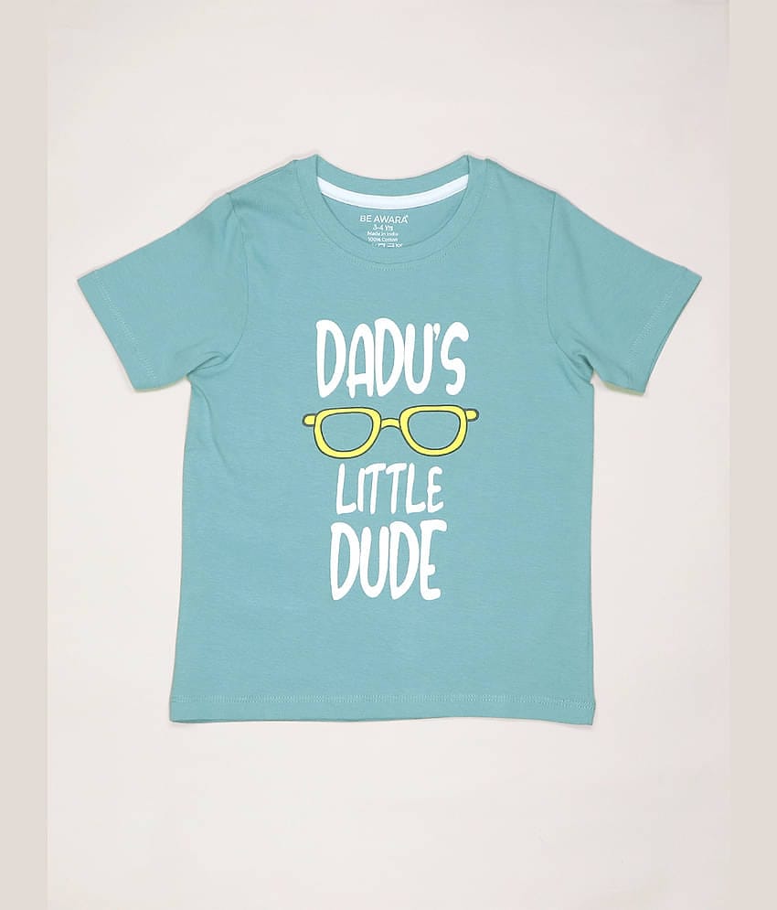 Be Awara Pack of 1 Boys Cotton T-Shirt ( Blue )