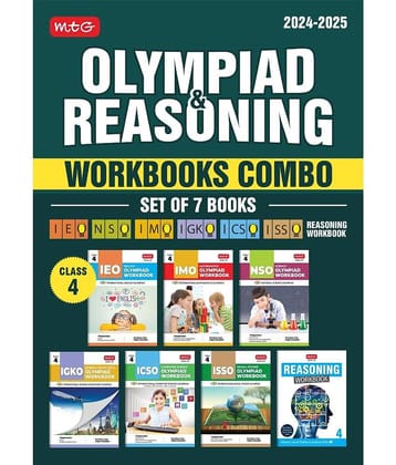 Class 4: Work Book and Reasoning Book Combo for NSO-IMO-IEO-ICSO-IGKO-ISSO