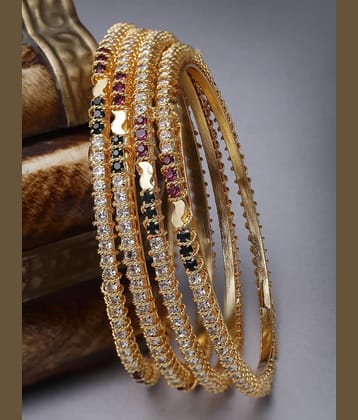 Sukkhi Multicolor Bangle Set ( Pack of 4 )