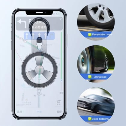 DHRUVINSRI 360° Rotatable & Foldable Air Vent Magnetic Phone Holder (1 Pc)