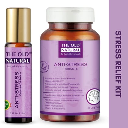 Stress Relief KIT - Anti Stress Tablets and Roll On