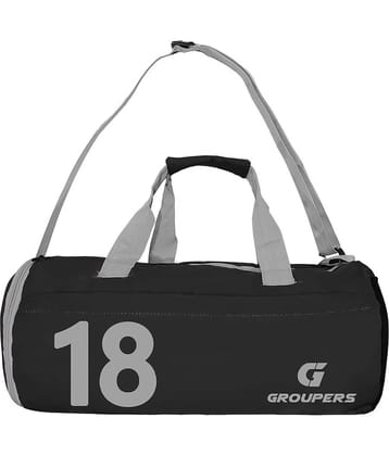 GROUPERS Polyester BLACK 22 Ltrs Gym Bag