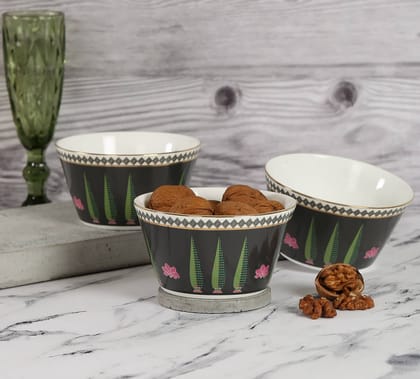 Cacatua Galerita'S Realm Nikko Bowl (Set Of 3)