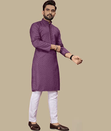 Balaji's Sea Green Cotton Relaxed Fit Men's Kurta Pyjama Set ( Pack of 1 )