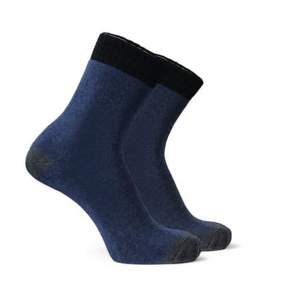 BLUE/GREY- DRUMDARK EDITION- ORGANIC TERRY COTTON-Pack of 1-Pair