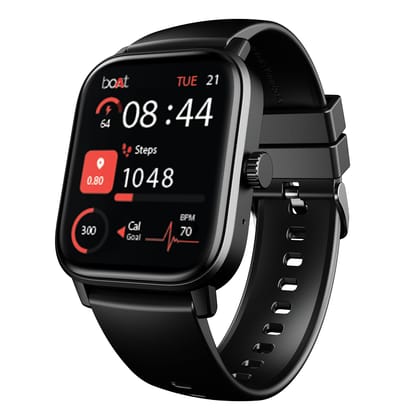 boAt Wave Call 3 Smartwatch 1.83 HD Display with Animated Watch Faces; BT Calling, Functional Crown, Multiple Sports Modes, IP68, HR, SpO2 Monitor, Smart Watches for Men & Women (Bold Black) boAt Wave Call 3 Smartwatch 1.83 HD Display with Animated Watch