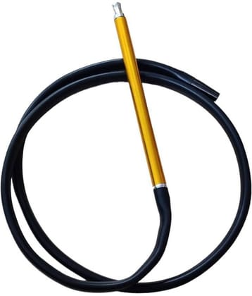 PUFFSMART Silicone Black Hookah Hose 1 m