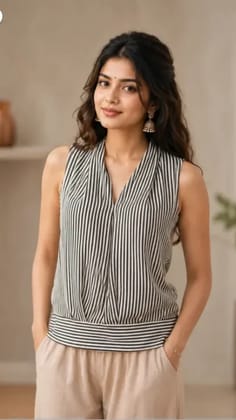 Classic Stripe Sleeveless Top Classic Stripe Sleeveless Top