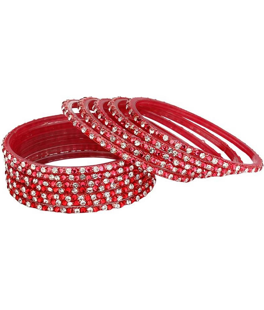 AFAST - Red Bangle Set (Pack of 1)