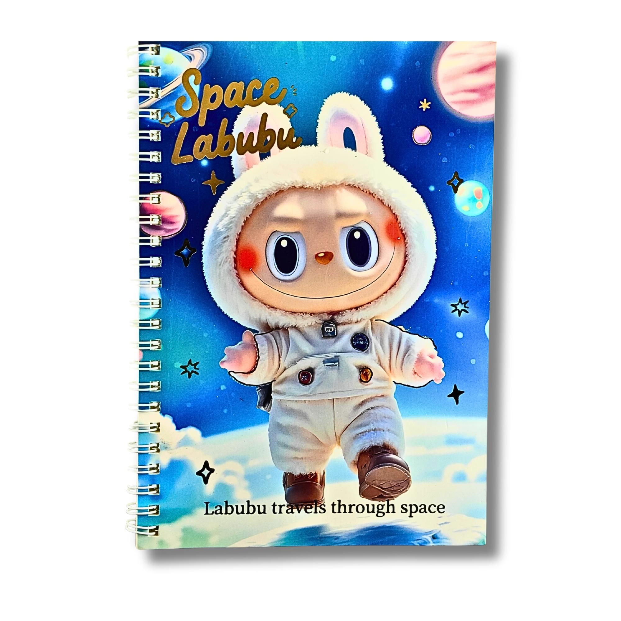 Space Labubu Spiral Diary A5 Blue MRP 99