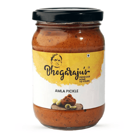 Bhogarajus Amla Pickle - 300 grams (Food Grade Pouch)