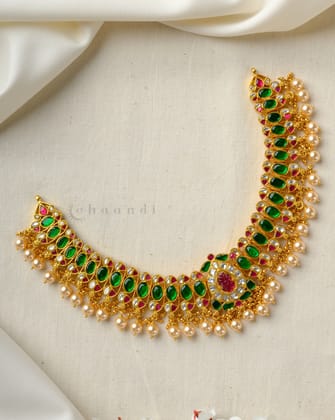 Gold Polish Silver Necklace CHN1735