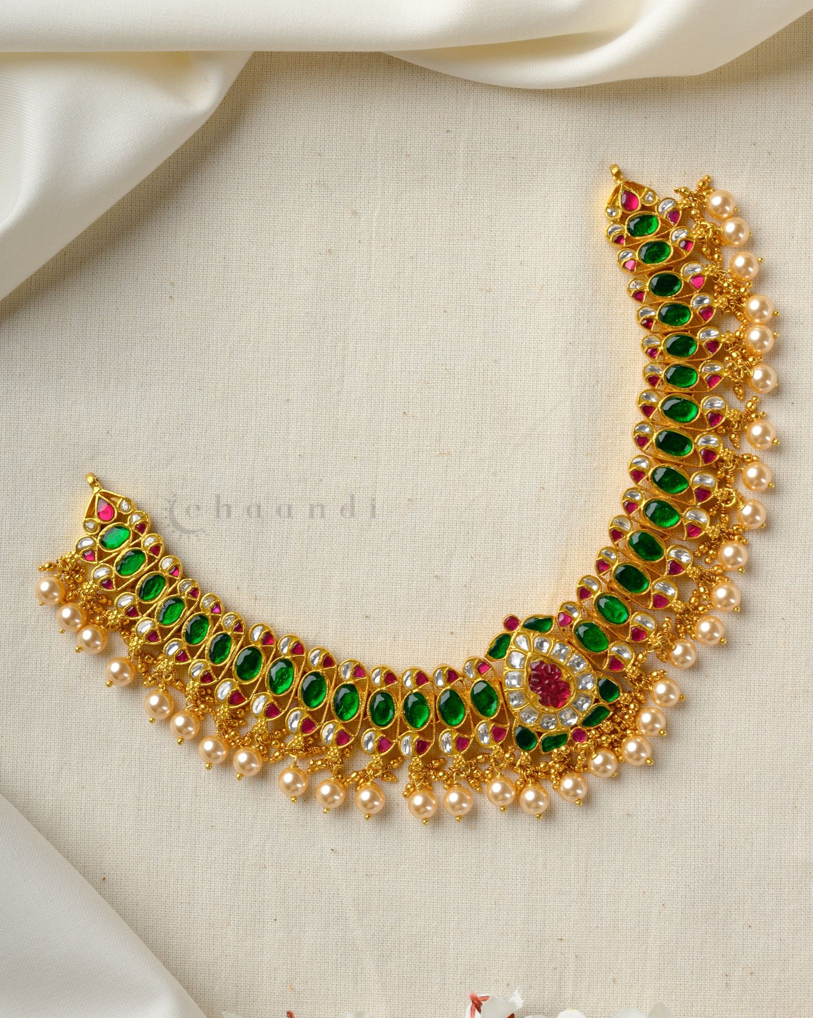 Gold Polish Silver Necklace CHN1735