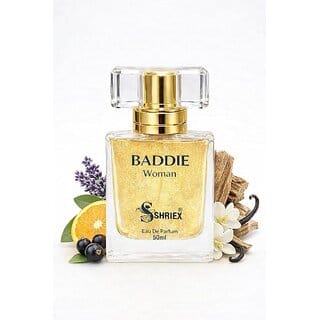 BADDIE By Shriex Shrimmer Luxury Perfume For Woman | Experience Elegance with Sophisticated Fragrance | Eau De Parfum | Long-lasting Fragrance Scent (50ml)