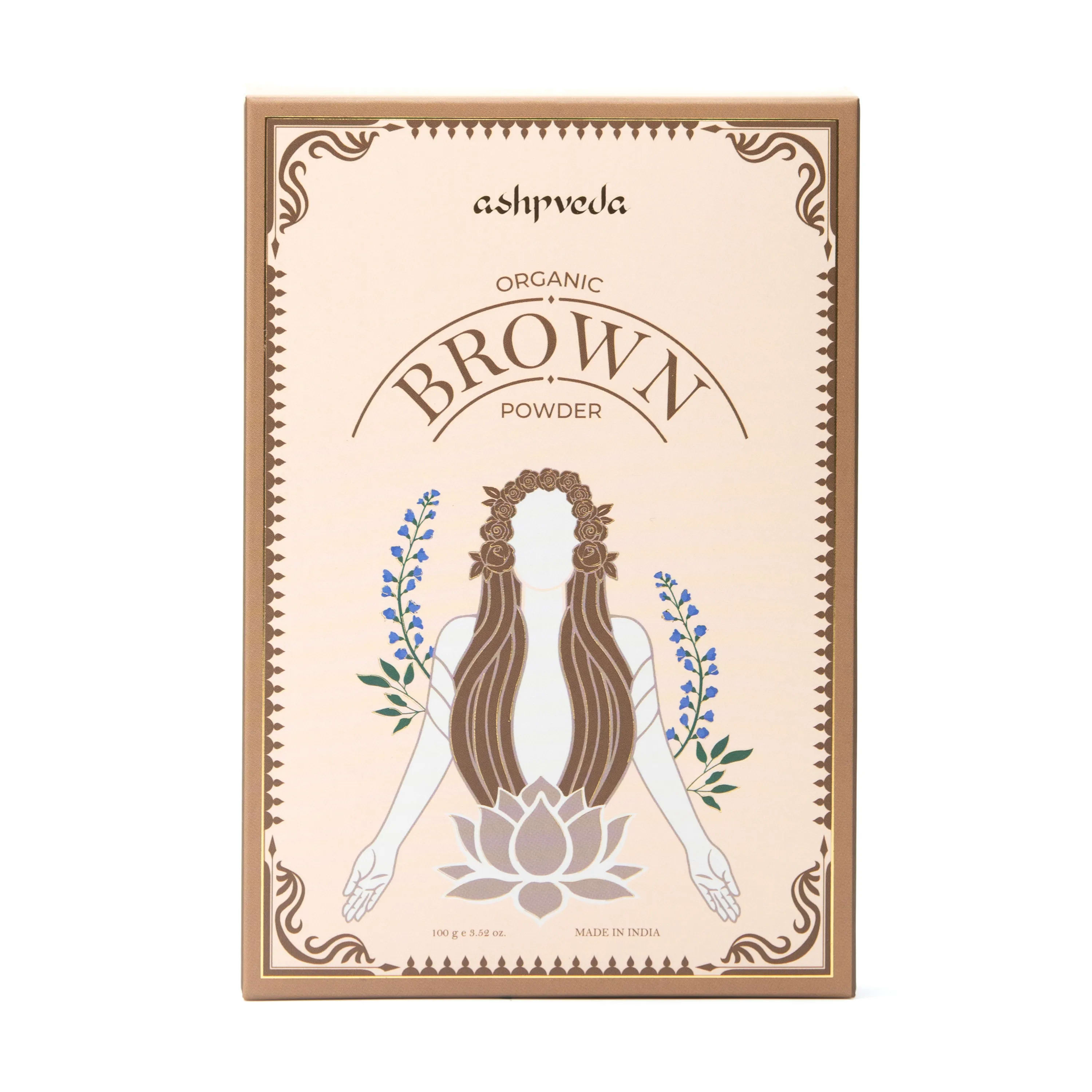 ashpveda Organic Brown Hair Color Powder ashpveda Organic Brown Hair Color Powder
