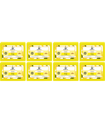 Khadi Care Herbal Lemon Soap (125g Each) Pack of 8