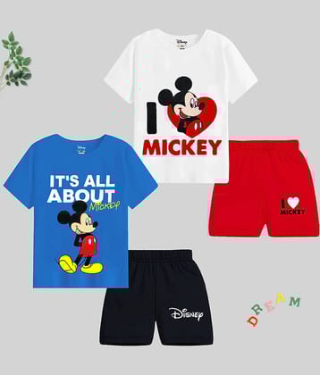 Kuchipoo Pack of 2 Boys Cotton Blend T-Shirt & Shorts Set ( Multicolor )