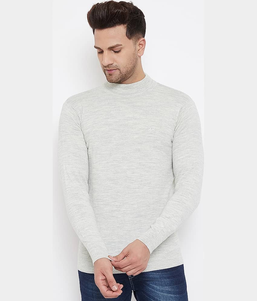 98 Degree North Grey Round Neck Sweater Single