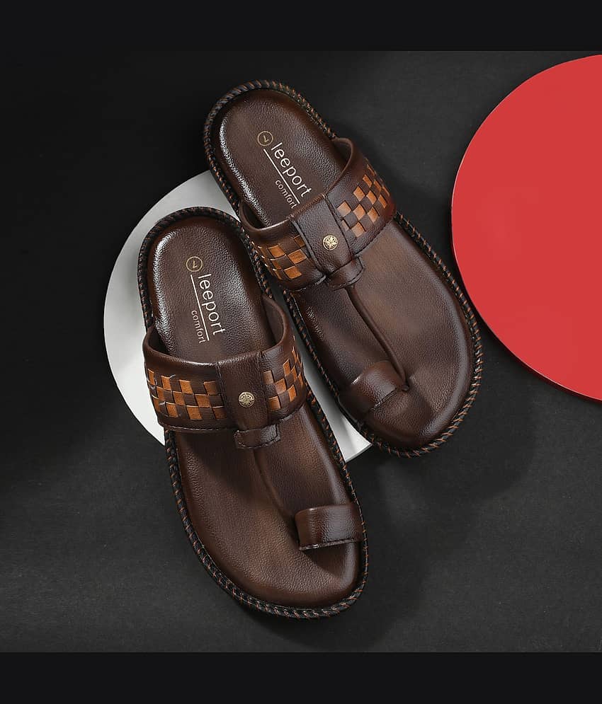 Leeport - White Men's Kolhapuris